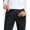 imageCRZ YOGA 4Way Stretch Golf Capri for Women 23quot Casual Yoga Dress Work Pants with Pockets Workout Athletic TravelBlack
