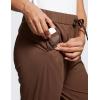 imageCRZ YOGA 4Way Stretch Golf Capri for Women 23quot Casual Yoga Dress Work Pants with Pockets Workout Athletic TravelCoffee Brown