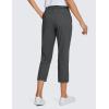 imageCRZ YOGA 4Way Stretch Golf Capri for Women 23quot Casual Yoga Dress Work Pants with Pockets Workout Athletic TravelMysterious Grey