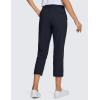 imageCRZ YOGA 4Way Stretch Golf Capri for Women 23quot Casual Yoga Dress Work Pants with Pockets Workout Athletic TravelNavy