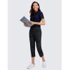 imageCRZ YOGA 4Way Stretch Golf Capri for Women 23quot Casual Yoga Dress Work Pants with Pockets Workout Athletic TravelTie Dye Smoke Ink