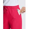 imageCRZ YOGA 4Way Stretch Golf Capri for Women 23quot Casual Yoga Dress Work Pants with Pockets Workout Athletic TravelViva Magenta