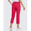 imageCRZ YOGA 4Way Stretch Golf Capri for Women 23quot Casual Yoga Dress Work Pants with Pockets Workout Athletic TravelViva Magenta