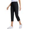 imageCRZ YOGA 4Way Stretch Golf Capri for Women 23quot Casual Yoga Dress Work Pants with Pockets Workout Athletic TravelDark Zebra