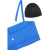 imageCRZ YOGA Butterluxe Womens Adjustable Spaghetti Thin Strap Sports Bra  Padded Wireless Square Neck Workout Yoga ClothesSparkle Blue