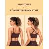 imageCRZ YOGA Butterluxe Womens Adjustable Spaghetti Thin Strap Sports Bra  Padded Wireless Square Neck Workout Yoga ClothesTaupe