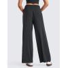 imageCRZ YOGA Lightweight Wide Leg Pants for Women 30quot High Waisted Casual Lounge Travel Work Sweatpants Loose Fit SummerBlack