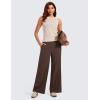 imageCRZ YOGA Lightweight Wide Leg Pants for Women 30quot High Waisted Casual Lounge Travel Work Sweatpants Loose Fit SummerHot Fudge Brown