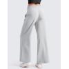 imageCRZ YOGA Lightweight Wide Leg Pants for Women 30quot High Waisted Casual Lounge Travel Work Sweatpants Loose Fit SummerPlatinum Grey