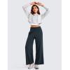 imageCRZ YOGA Lightweight Wide Leg Pants for Women 30quot High Waisted Casual Lounge Travel Work Sweatpants Loose Fit SummerTrue Navy