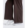 imageCRZ YOGA Soft Stretchy Wide Leg Sweatpants Women 30 High Waisted Casual Lounge Pajama Travel Pants with PocketsHot Fudge Brown