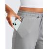 imageCRZ YOGA Soft Stretchy Wide Leg Sweatpants Women 30 High Waisted Casual Lounge Pajama Travel Pants with PocketsSterling