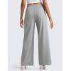 imageCRZ YOGA Soft Stretchy Wide Leg Sweatpants Women 30 High Waisted Casual Lounge Pajama Travel Pants with PocketsSterling