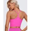 imageCRZ YOGA Womens Butterluxe Y Back Longline Sports Bras  Spaghetti Straps Racerback Padded Yoga Workout Crop Tank TopLight Purple