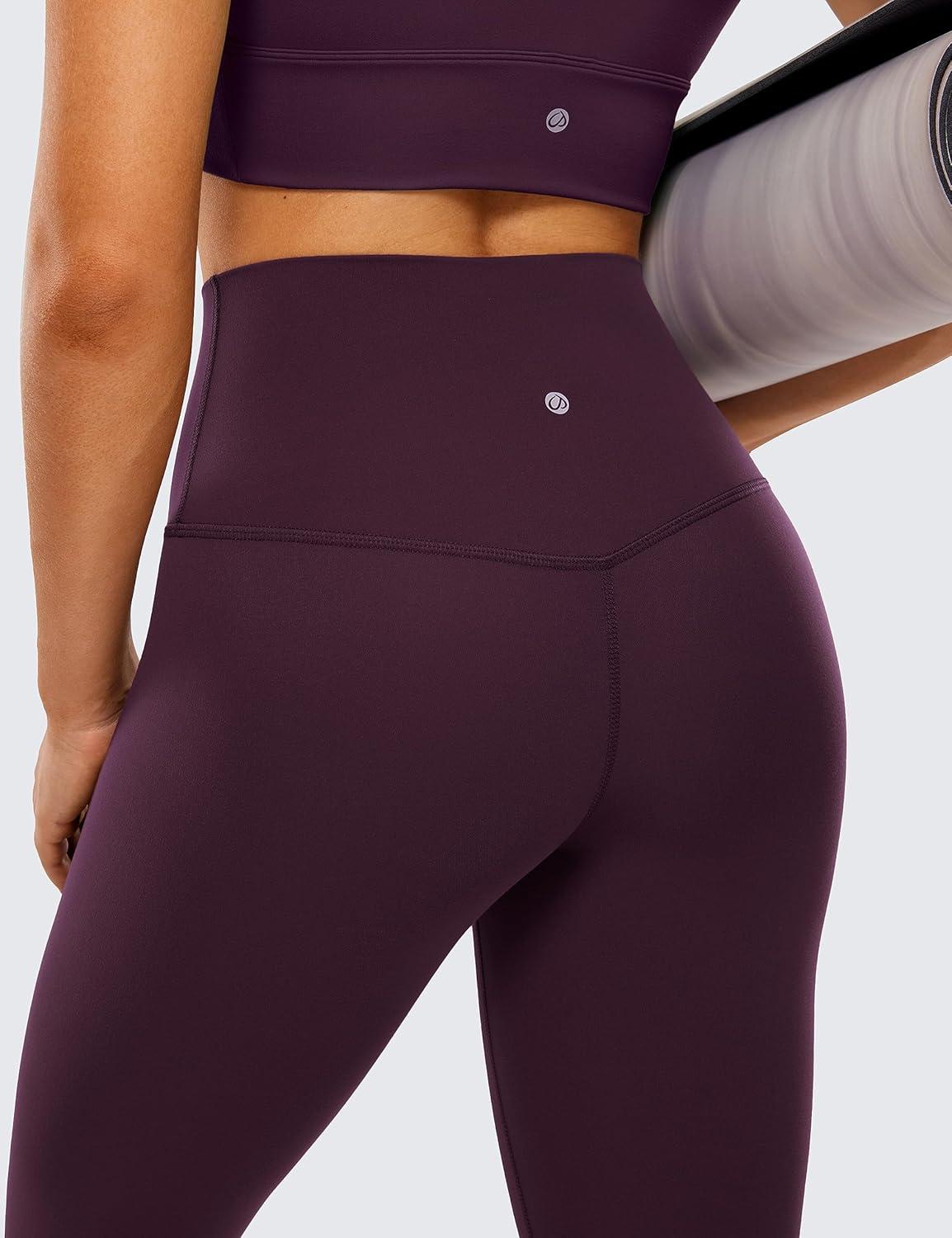 imageCRZ YOGA Butterluxe Extra Long Leggings for Tall Women 31 Inches  High Waisted Athletic Workout Soft Yoga PantsDeep Purple