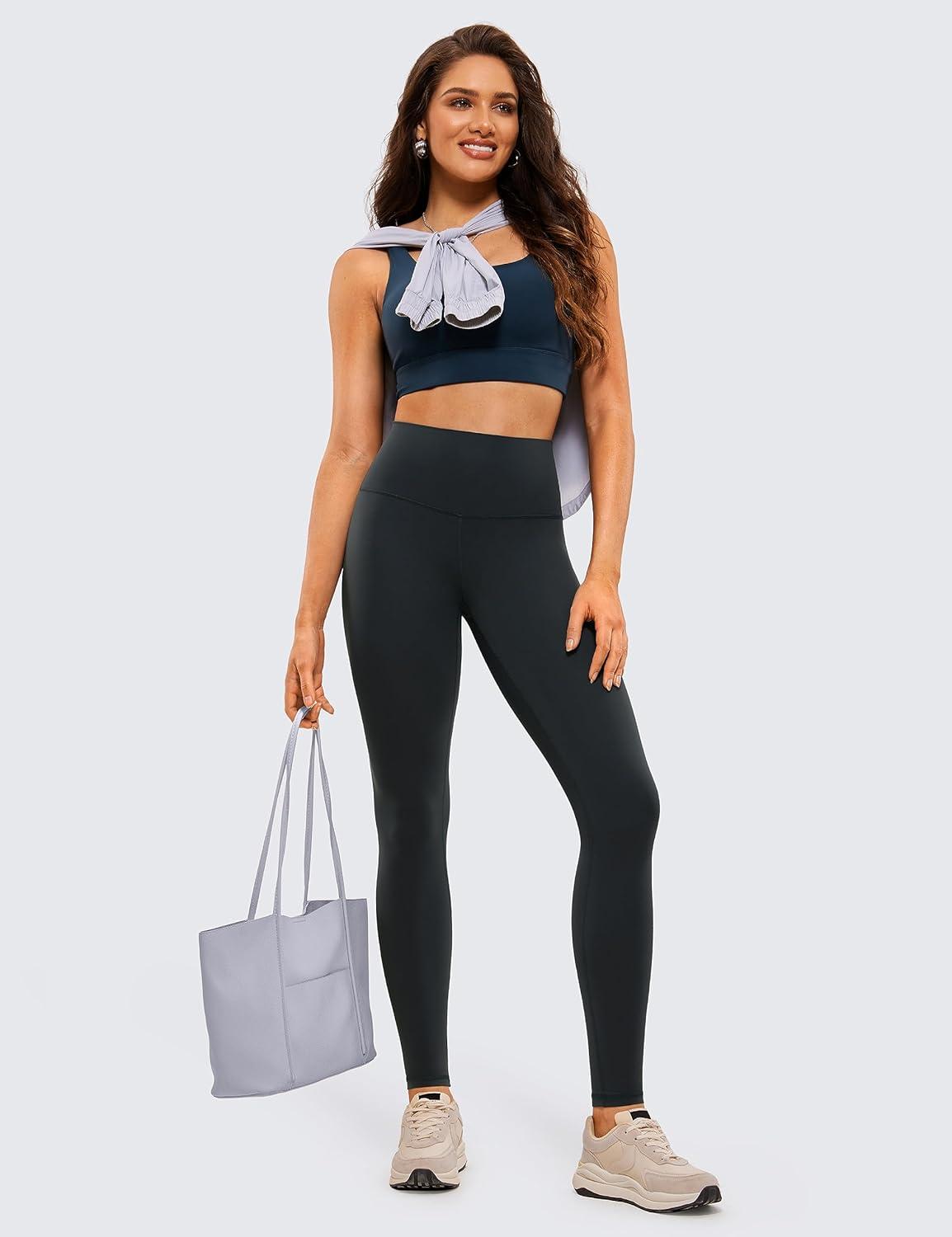 imageCRZ YOGA Butterluxe Extra Long Leggings for Tall Women 31 Inches  High Waisted Athletic Workout Soft Yoga PantsMelanite