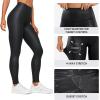 imageCRZ YOGA Butterluxe Extra Long Leggings for Tall Women 31 Inches  High Waisted Athletic Workout Soft Yoga PantsFaux Leather Black
