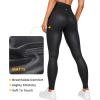 imageCRZ YOGA Butterluxe Extra Long Leggings for Tall Women 31 Inches  High Waisted Athletic Workout Soft Yoga PantsFaux Leather Black