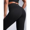 imageCRZ YOGA Women Butterbreeze High Waist Flare Pants 32  Casual Bootcut Yoga Wide Leg Workout LoungeBlack