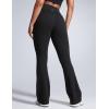 imageCRZ YOGA Women Butterbreeze High Waist Flare Pants 32  Casual Bootcut Yoga Wide Leg Workout LoungeBlack