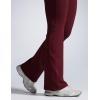 imageCRZ YOGA Women Butterbreeze High Waist Flare Pants 32  Casual Bootcut Yoga Wide Leg Workout LoungeRed Merlot