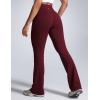 imageCRZ YOGA Women Butterbreeze High Waist Flare Pants 32  Casual Bootcut Yoga Wide Leg Workout LoungeRed Merlot