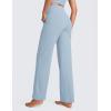 imageCRZ YOGA Womens Butterluxe High Waist Wide Leg Pants with Pockets 31quot  Buttery Soft Comfy Casual Yoga LoungeCambric Blue