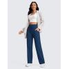 imageCRZ YOGA Womens Butterluxe High Waist Wide Leg Pants with Pockets 31quot  Buttery Soft Comfy Casual Yoga LoungeFrench Navy