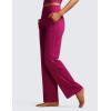 imageCRZ YOGA Womens Butterluxe High Waist Wide Leg Pants with Pockets 31quot  Buttery Soft Comfy Casual Yoga LoungeMagenta Purple