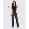 imageCRZ YOGA Womens Butterluxe High Waist Wide Leg Pants with Pockets 31quot  Buttery Soft Comfy Casual Yoga LoungeOlive Green