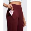 imageCRZ YOGA Womens Butterluxe High Waist Wide Leg Pants with Pockets 31quot  Buttery Soft Comfy Casual Yoga LoungeRed Merlot
