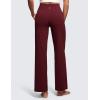 imageCRZ YOGA Womens Butterluxe High Waist Wide Leg Pants with Pockets 31quot  Buttery Soft Comfy Casual Yoga LoungeRed Merlot