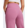 imageCRZ YOGA Womens Butterluxe High Waist Wide Leg Pants with Pockets 31quot  Buttery Soft Comfy Casual Yoga LoungeVelvet Dust