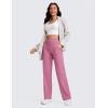 imageCRZ YOGA Womens Butterluxe High Waist Wide Leg Pants with Pockets 31quot  Buttery Soft Comfy Casual Yoga LoungeVelvet Dust