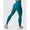 imageCRZ YOGA Womens Hugged Feeling Compression Leggings 28 Inches  High Waist Thick Tummy Control Workout PantsGreen Jade