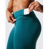 imageCRZ YOGA Womens Hugged Feeling Compression Leggings 28 Inches  High Waist Thick Tummy Control Workout PantsGreen Jade