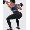imageCRZ YOGA Womens Hugged Feeling Compression Leggings 28 Inches  High Waist Thick Tummy Control Workout PantsTie Dye Smoke Ink