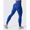 imageCRZ YOGA Womens Hugged Feeling Compression Leggings 28 Inches  High Waist Thick Tummy Control Workout PantsWaves Blue