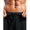 imageCRZ YOGA 2 in 1 Running Shorts for Men 4 Side Split Dolphin Quick Dry for Athletic Gym Workout with Zip PocketBlack