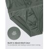 imageCRZ YOGA 2 in 1 Running Shorts for Men 4 Side Split Dolphin Quick Dry for Athletic Gym Workout with Zip PocketGrey Sage