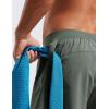 imageCRZ YOGA 2 in 1 Running Shorts for Men 4 Side Split Dolphin Quick Dry for Athletic Gym Workout with Zip PocketGrey Sage