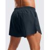 imageCRZ YOGA 2 in 1 Running Shorts for Men 4 Side Split Dolphin Quick Dry for Athletic Gym Workout with Zip PocketTrue Navy