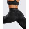 imageCRZ YOGA Butterluxe High Waisted Capris Workout Leggings for Women 23  Lounge Buttery Soft Yoga PantsBlack Tie Dye Flowers