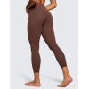 imageCRZ YOGA Butterluxe High Waisted Capris Workout Leggings for Women 23  Lounge Buttery Soft Yoga PantsCoffee Brown