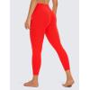 imageCRZ YOGA Butterluxe High Waisted Capris Workout Leggings for Women 23  Lounge Buttery Soft Yoga PantsDark Red