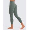 imageCRZ YOGA Butterluxe High Waisted Capris Workout Leggings for Women 23  Lounge Buttery Soft Yoga PantsGrey Sage