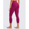 imageCRZ YOGA Butterluxe High Waisted Capris Workout Leggings for Women 23  Lounge Buttery Soft Yoga PantsMagenta Purple