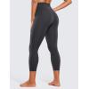 imageCRZ YOGA Butterluxe High Waisted Capris Workout Leggings for Women 23  Lounge Buttery Soft Yoga PantsMysterious Grey