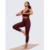 imageCRZ YOGA Butterluxe High Waisted Capris Workout Leggings for Women 23  Lounge Buttery Soft Yoga PantsRed Merlot