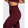 imageCRZ YOGA Butterluxe High Waisted Capris Workout Leggings for Women 23  Lounge Buttery Soft Yoga PantsRed Merlot